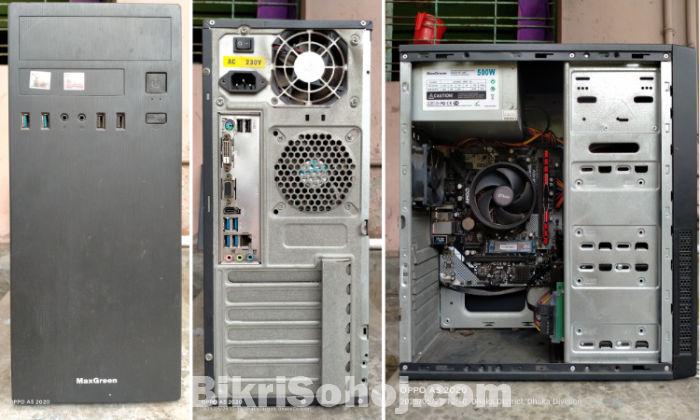 Full Desktop PC with Ryzen 3 Vega 8, 8GB RAM, SSD+HDD, UPS